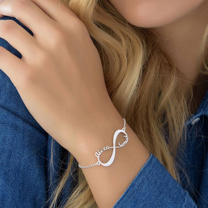 Pulsera Infinito con Nombre en Plata-2 Pulsera Infinito con Nombre en Plata-2 foto de producto