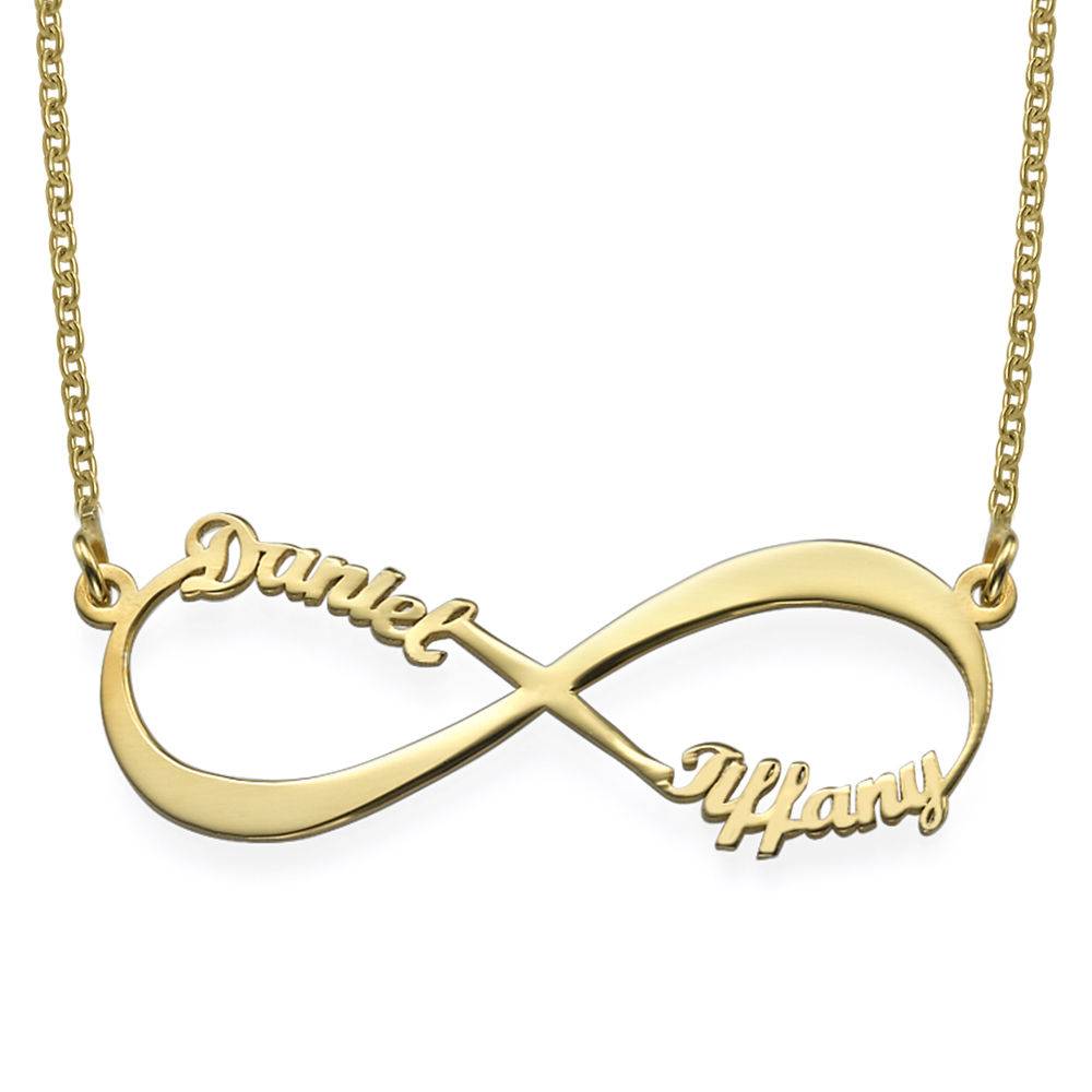 Collar Infinito con Nombre en Vermeil de Oro-1 Collar Infinito con Nombre en Vermeil de Oro-1 foto de producto