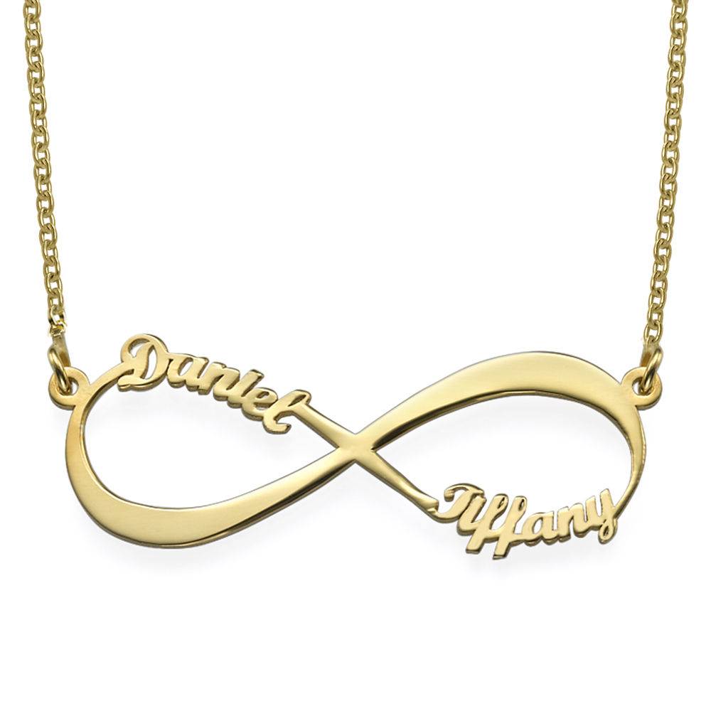 Collar Infinito con Nombre en Baño de Oro-1 foto de producto