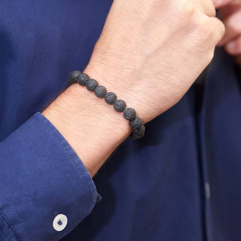 Pulsera de Piedras de Lava para Hombre-1 Pulsera de Piedras de Lava para Hombre-1 foto de producto