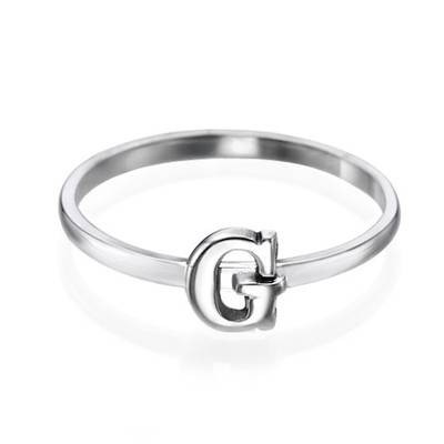 Anillo de Inicial en Plata Esterlina-1 foto de producto