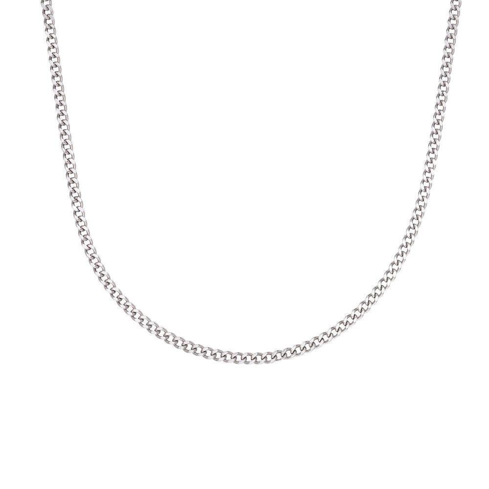 Cadena Gourmet para Hombres en Oro Blanco de 14K-2 foto de producto
