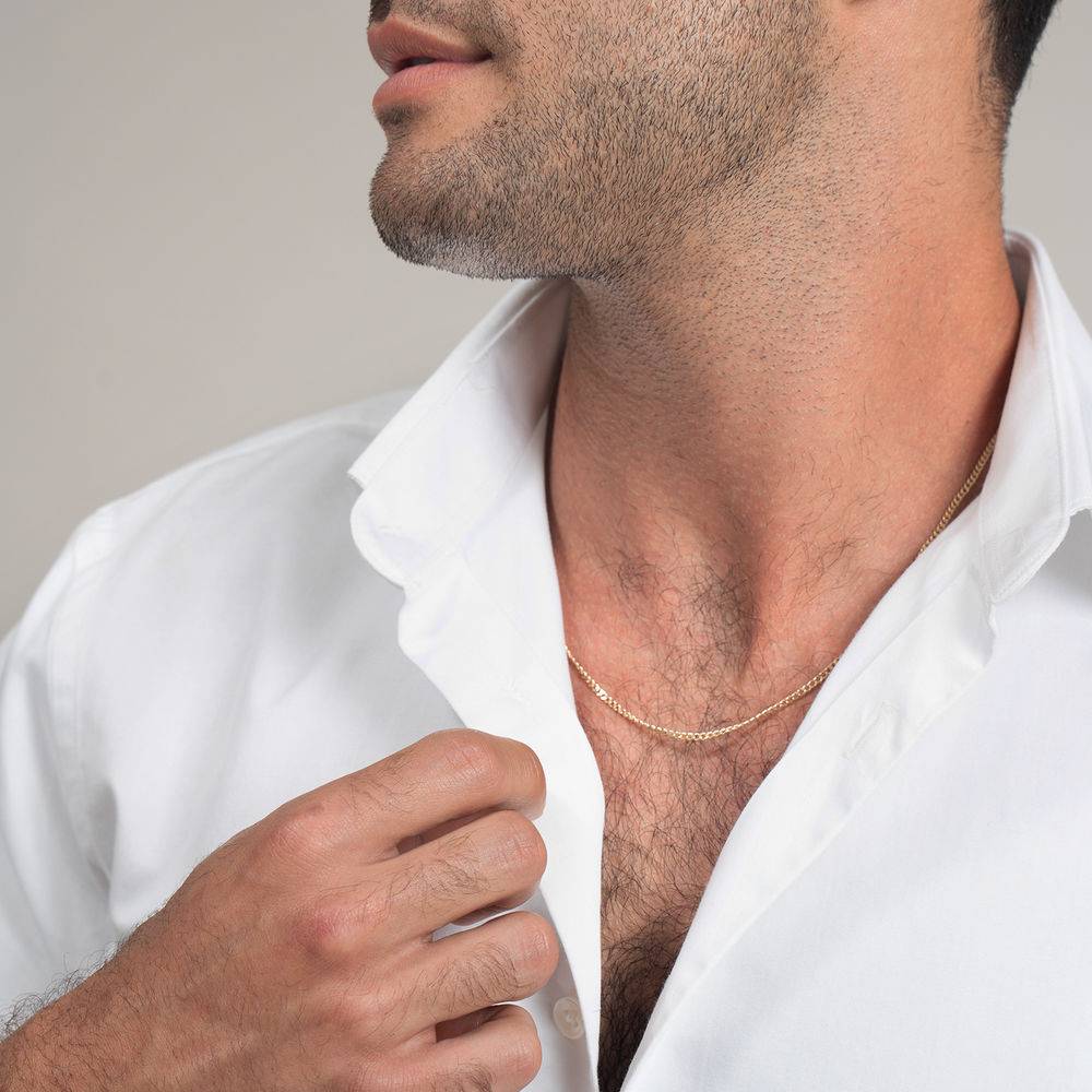 Cadena Gourmet para Hombres en Oro Sólido 14K-3 foto de producto