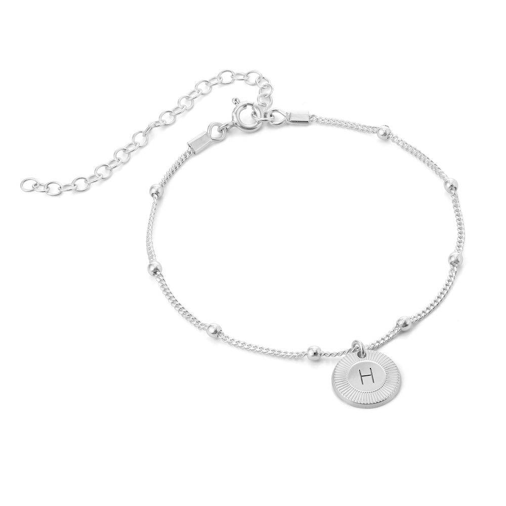 Pulsera / Tobillera Mini Rayos con Inicial en Plata Esterlina-1 foto de producto