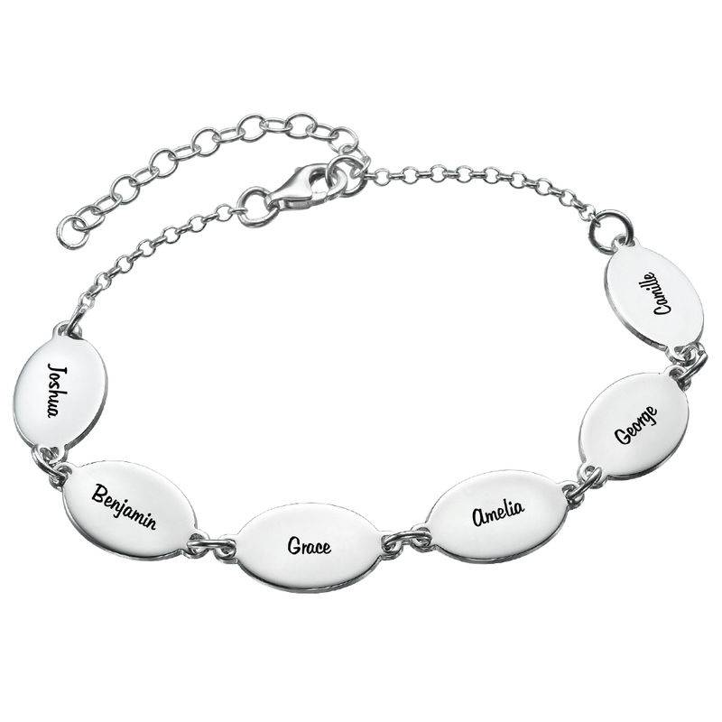 Pulsera con Nombres de Niñas para Mamá en Plata Esterlina-2 foto de producto
