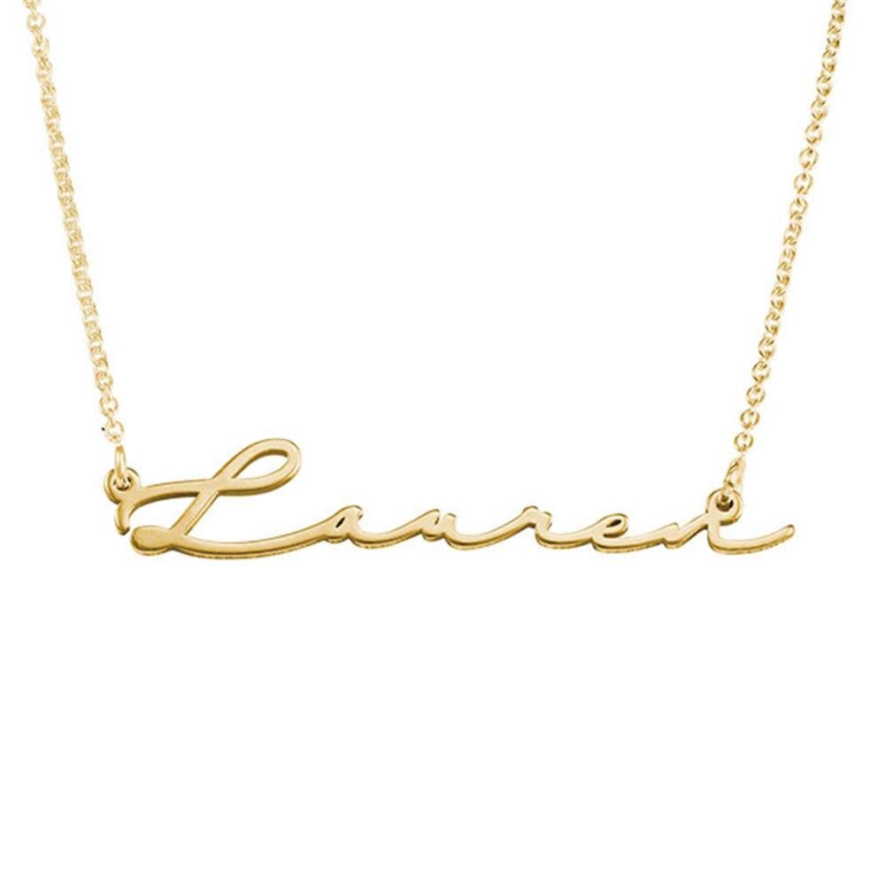 Collar con Nombre de Firma en Baño de Oro-2 foto de producto