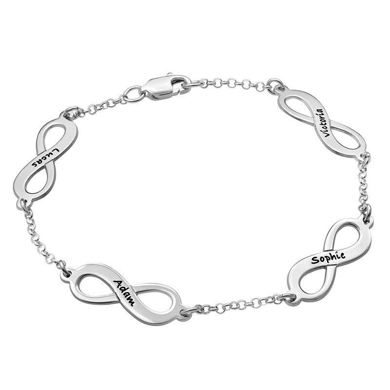 Pulsera Infinitos Múltiples en Plata-2 foto de producto