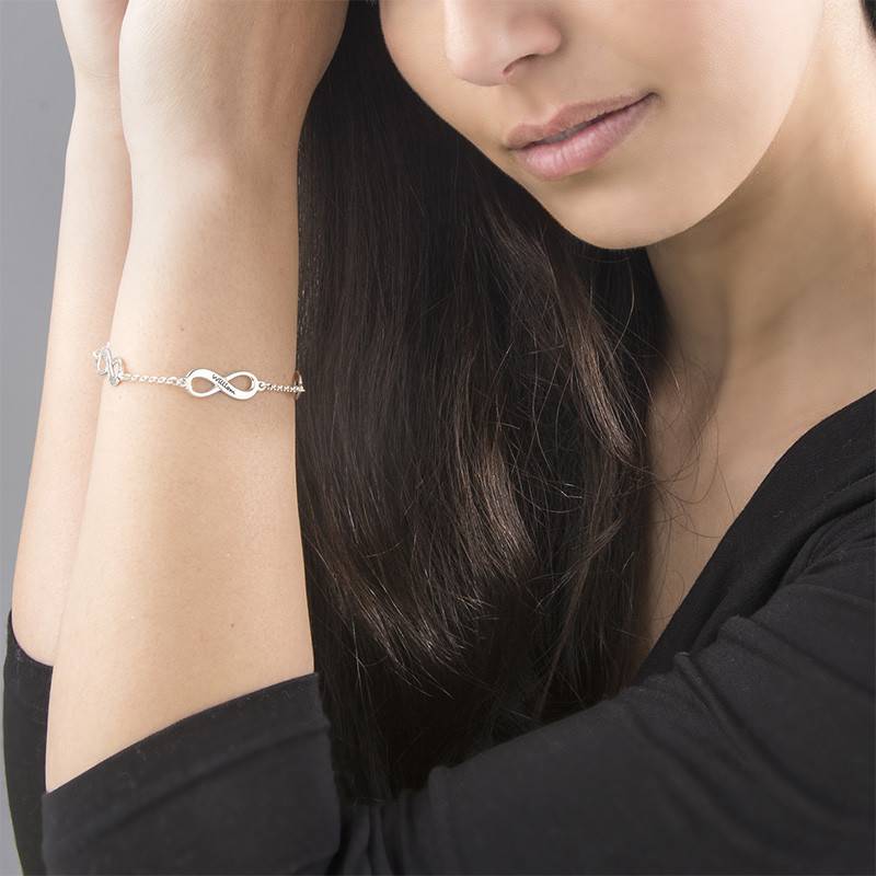 Pulsera Infinitos Múltiples en Plata-3 foto de producto