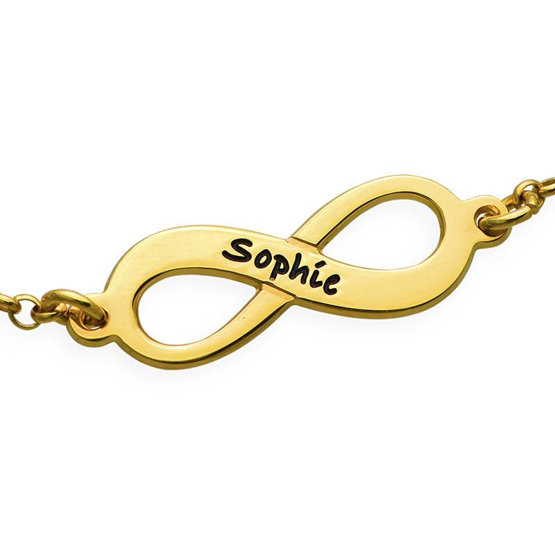 Pulsera Infinitos Múltiples en Baño de Oro-1 foto de producto
