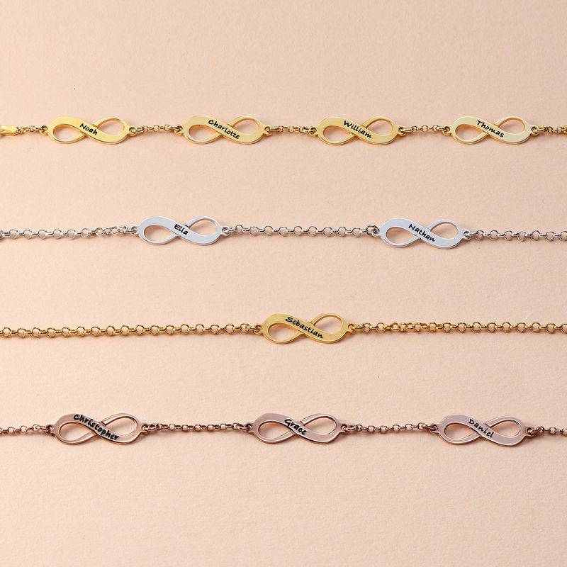 Pulsera Infinitos Múltiples en Baño de Oro-2 foto de producto