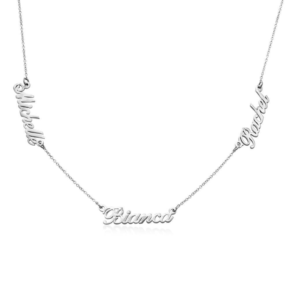 Collar con Nombres Múltiples Heritage en Oro Blanco 10K-1 foto de producto