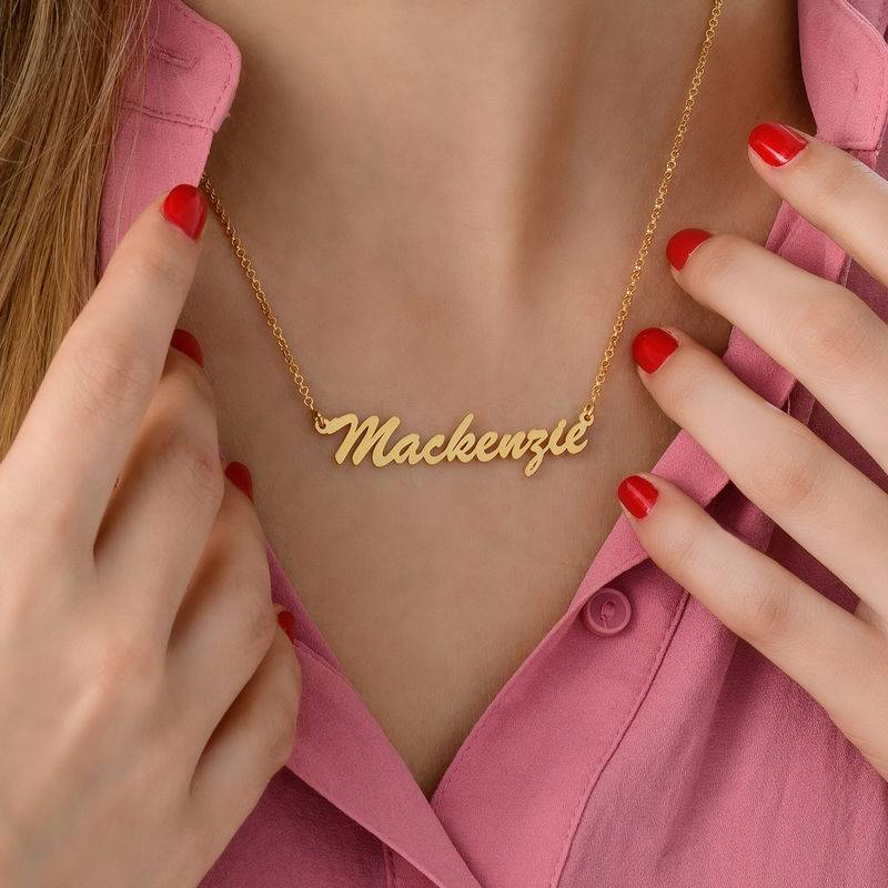 Collar con Nombre in Vermeil de Oro-2 foto de producto