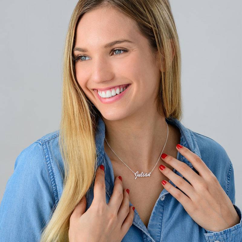 Collar con Nombre in Plata Esterlina-2 foto de producto