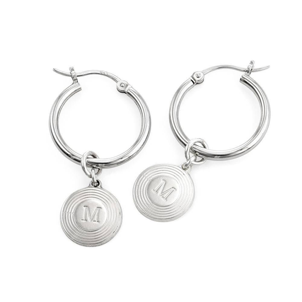 Pendientes Odeion con Inicial en Plata-1 foto de producto