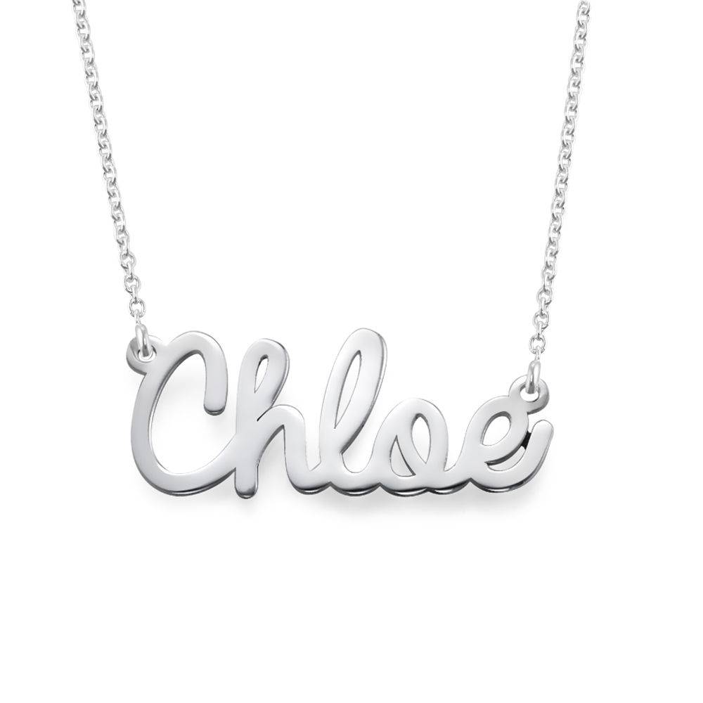 Collar con Nombre Cursivo en Plata-1 Collar con Nombre Cursivo en Plata-1 foto de producto