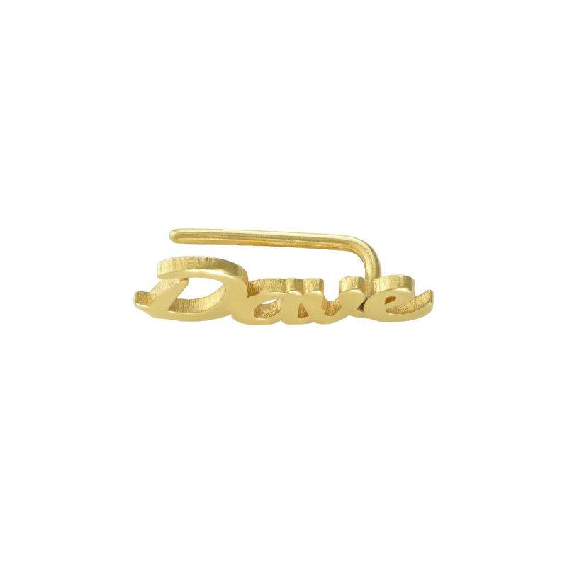 Pendientes Trepadores Personalizados en Chapa de Oro-1 foto de producto