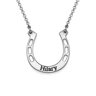 Collar de Herradura Personalizado en Plata Esterlina-1 Collar de Herradura Personalizado en Plata Esterlina-1 foto de producto