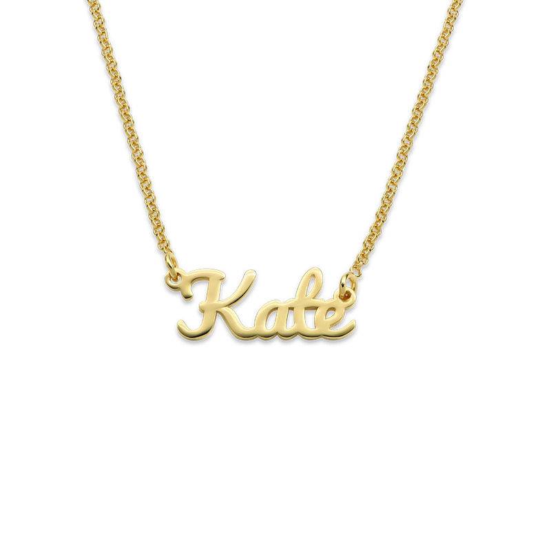 Collar con Nombre Estilo London en Chapa de Oro-3 foto de producto