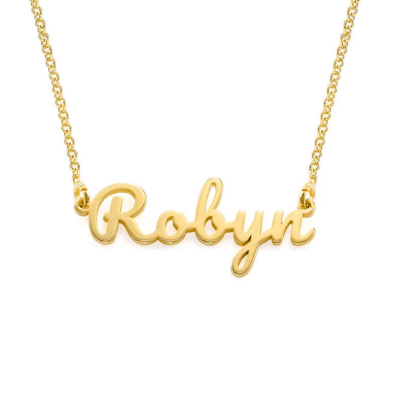 Collar con Nombre Estilo London en Vermeil de Oro-2 foto de producto