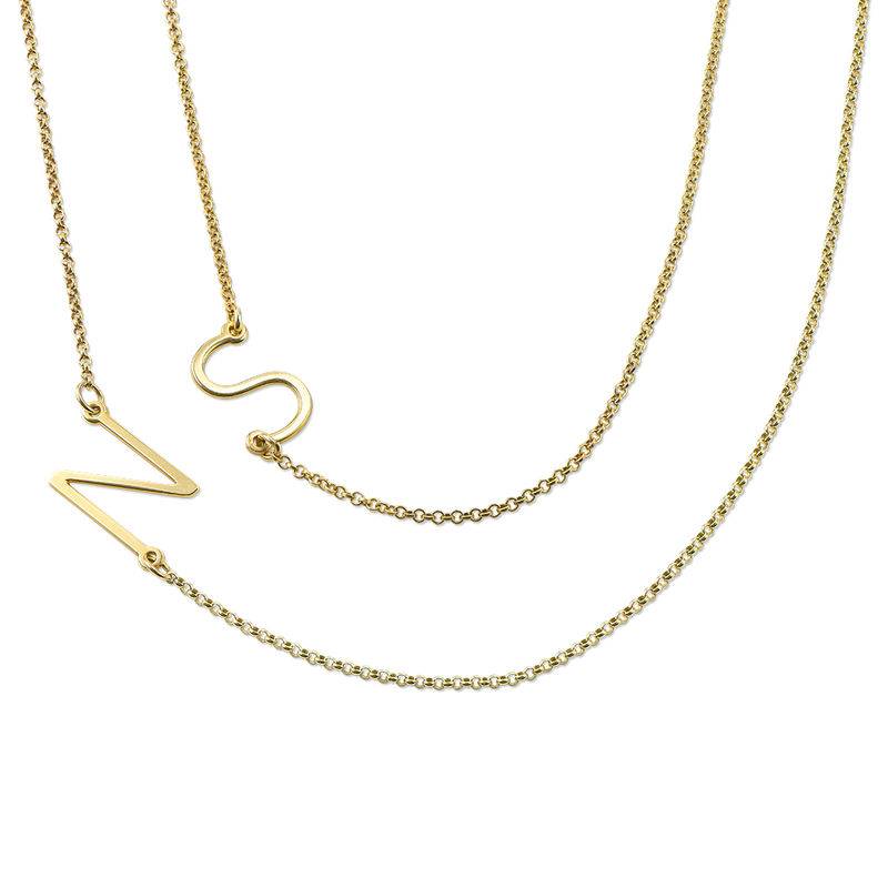 Collar con Inicial Lateral en Chapa de Oro-2 Collar con Inicial Lateral en Chapa de Oro-2 foto de producto