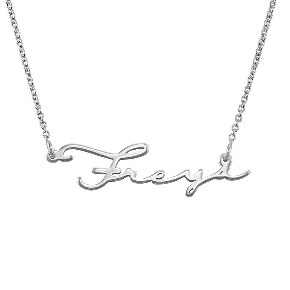 Collar con Nombre de Firma en Plata Esterlina-4 foto de producto