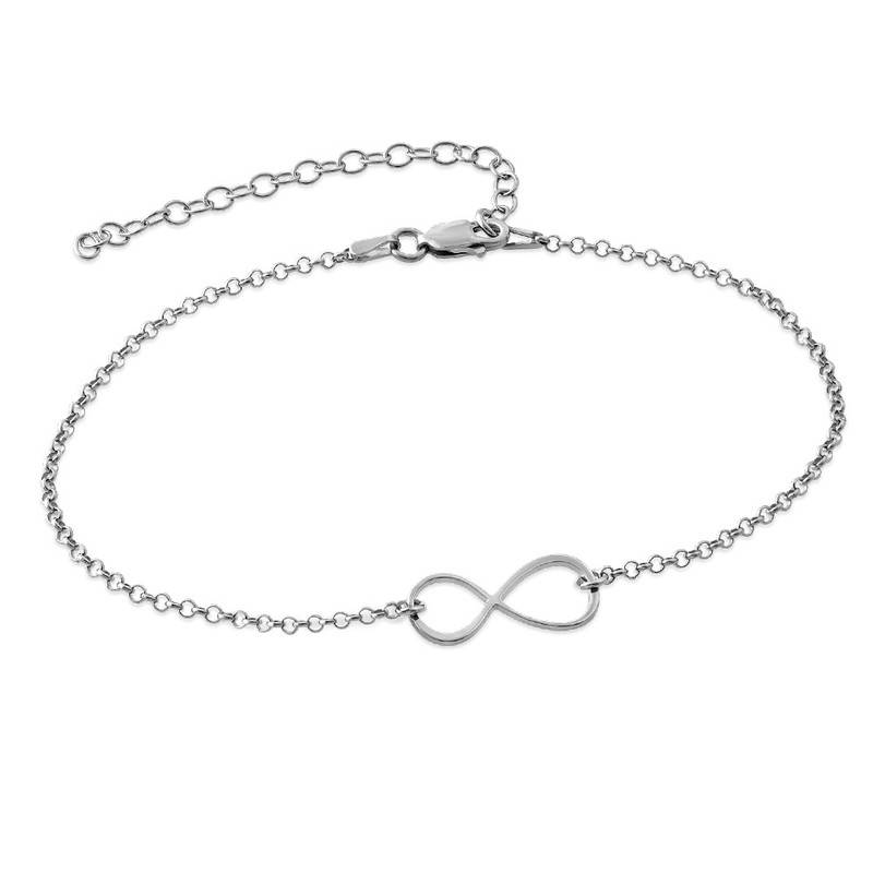 Pulsera / Tobillera Infinito en Plata Esterlina-2 foto de producto