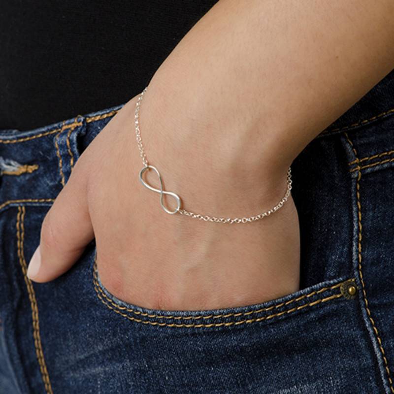 Pulsera / Tobillera Infinito en Plata Esterlina-1 foto de producto