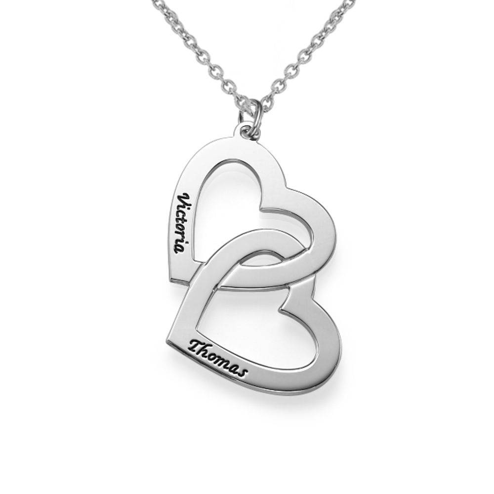 Collar Corazón en Corazón en Plata-1 Collar Corazón en Corazón en Plata-1 foto de producto