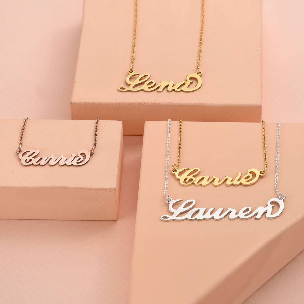 Collar con Nombre Carrie en Plata Esterlina-2 foto de producto