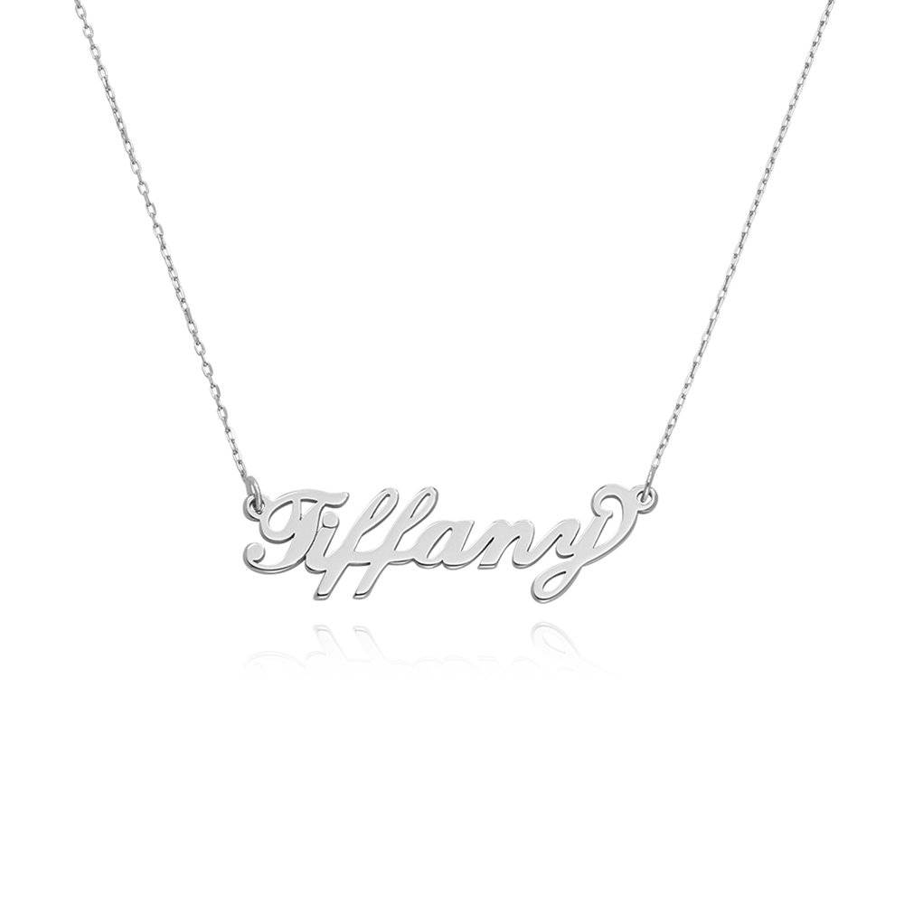 Collar con Nombre Carrie Pequeño en Oro Blanco 10K-1 Collar con Nombre Carrie Pequeño en Oro Blanco 10K-1 foto de producto