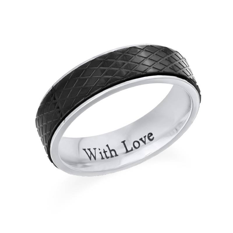 Anillo Personalizado para Hombre en Acero Inoxidable-2 foto de producto