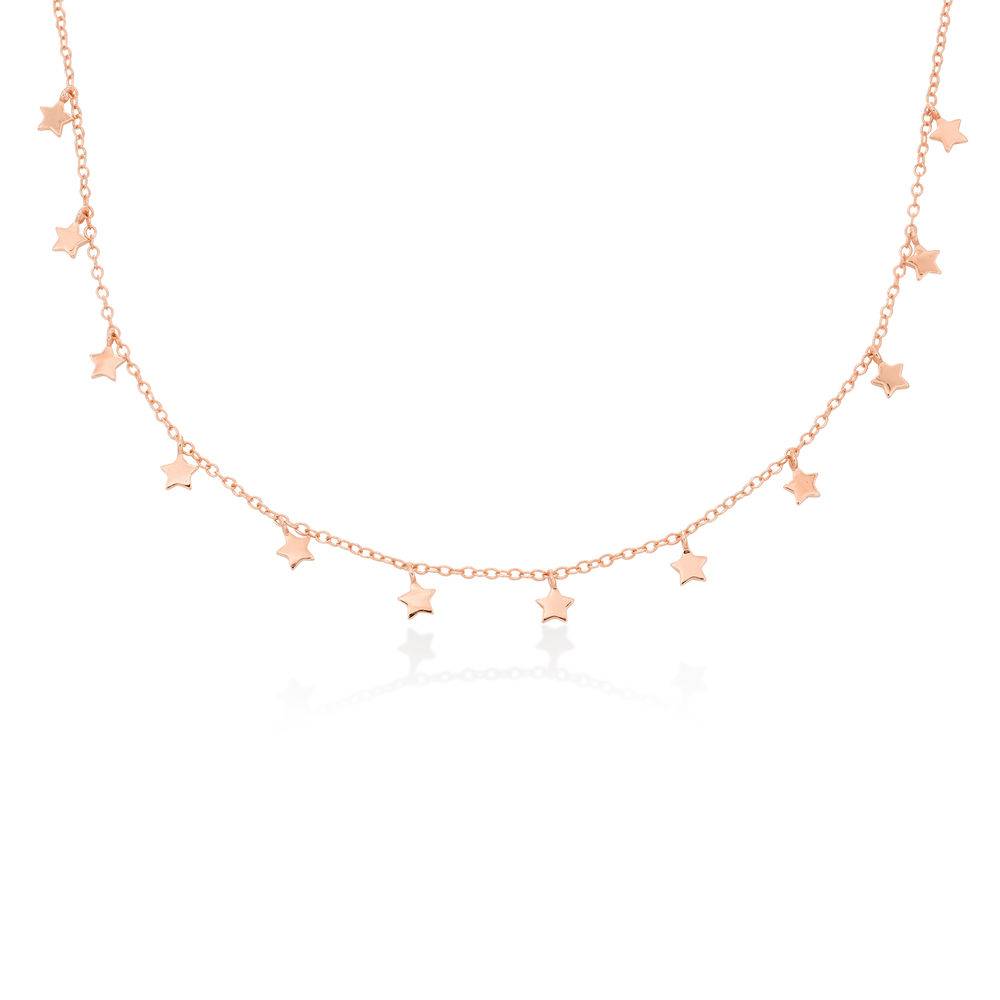 Gargantilla de Estrellas en Chapa de Oro Rosa-1 foto de producto