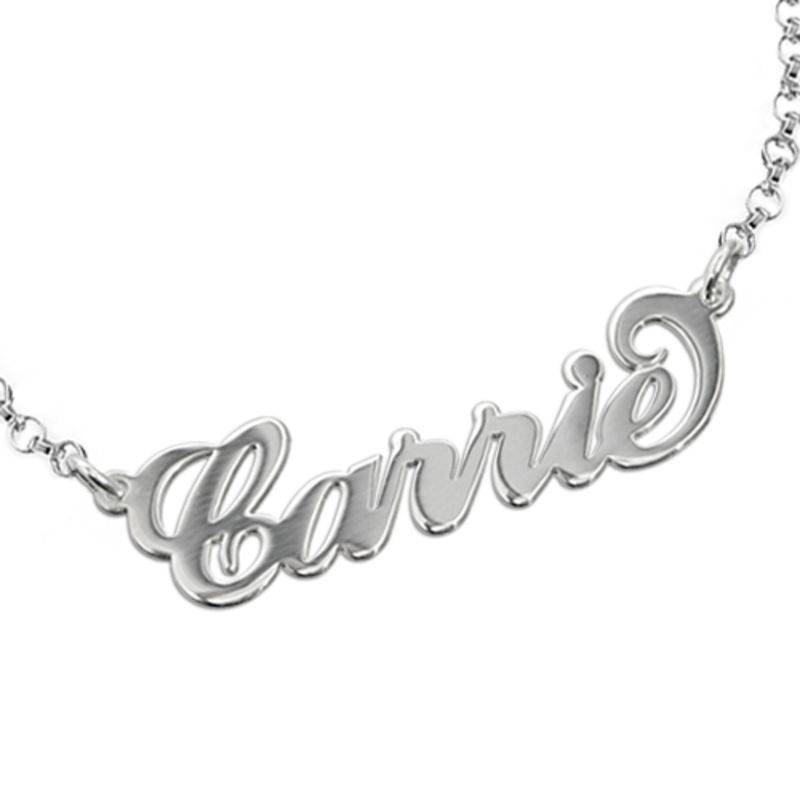 Pulsera con Nombre Carrie en Plata Esterlina-2 foto de producto