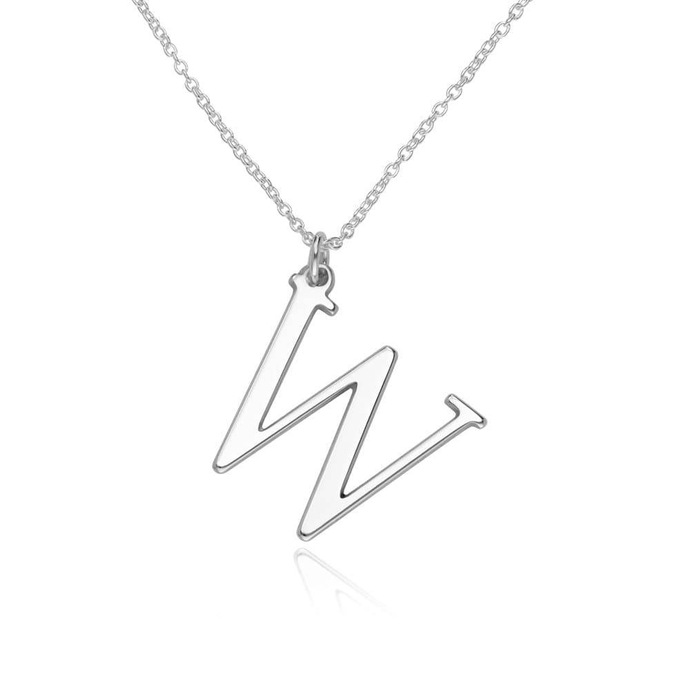 Collar con Dos Iniciales en Plata-1 foto de producto
