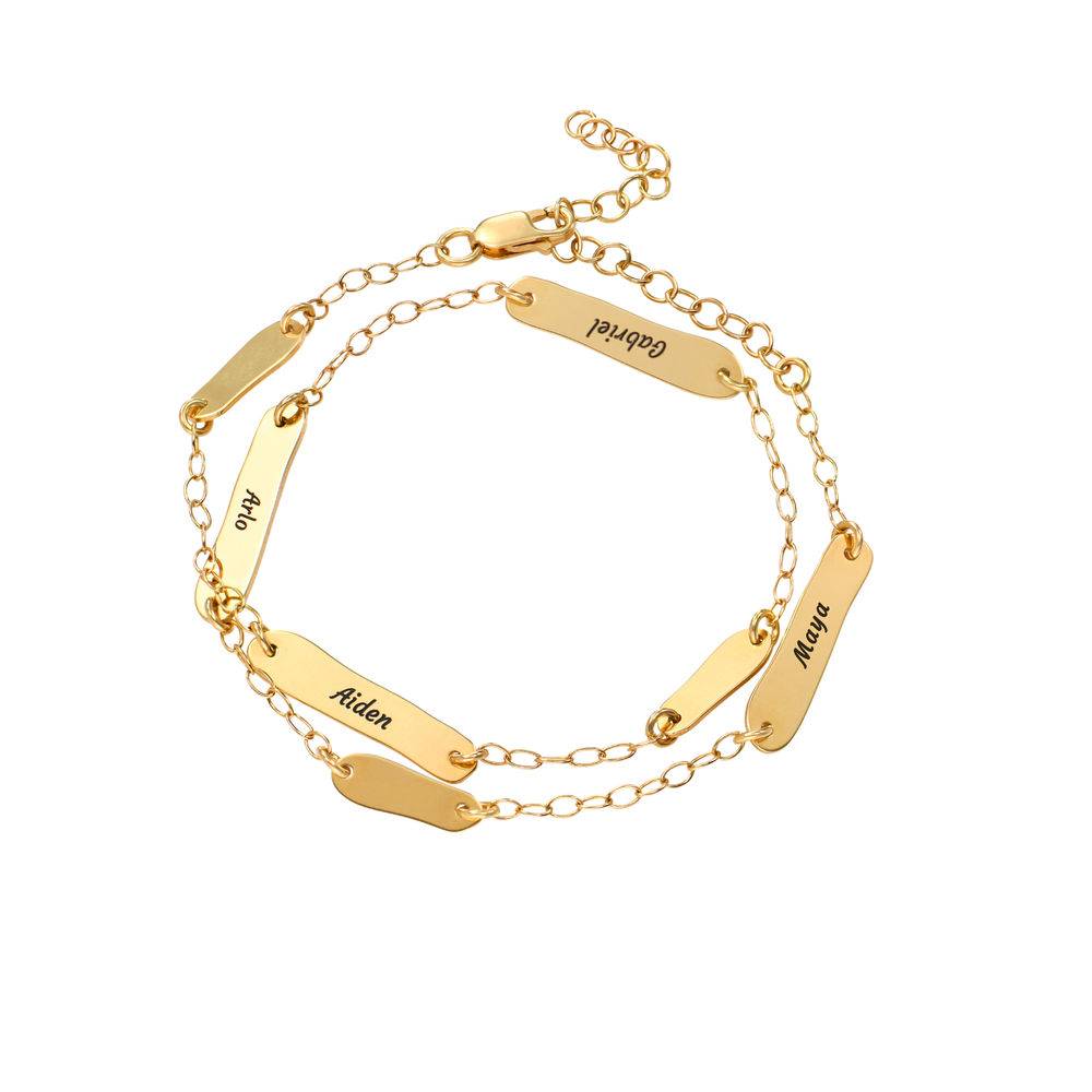 Pulsera / Tobillera Milestones en Chapa de Oro 18K-1 foto de producto