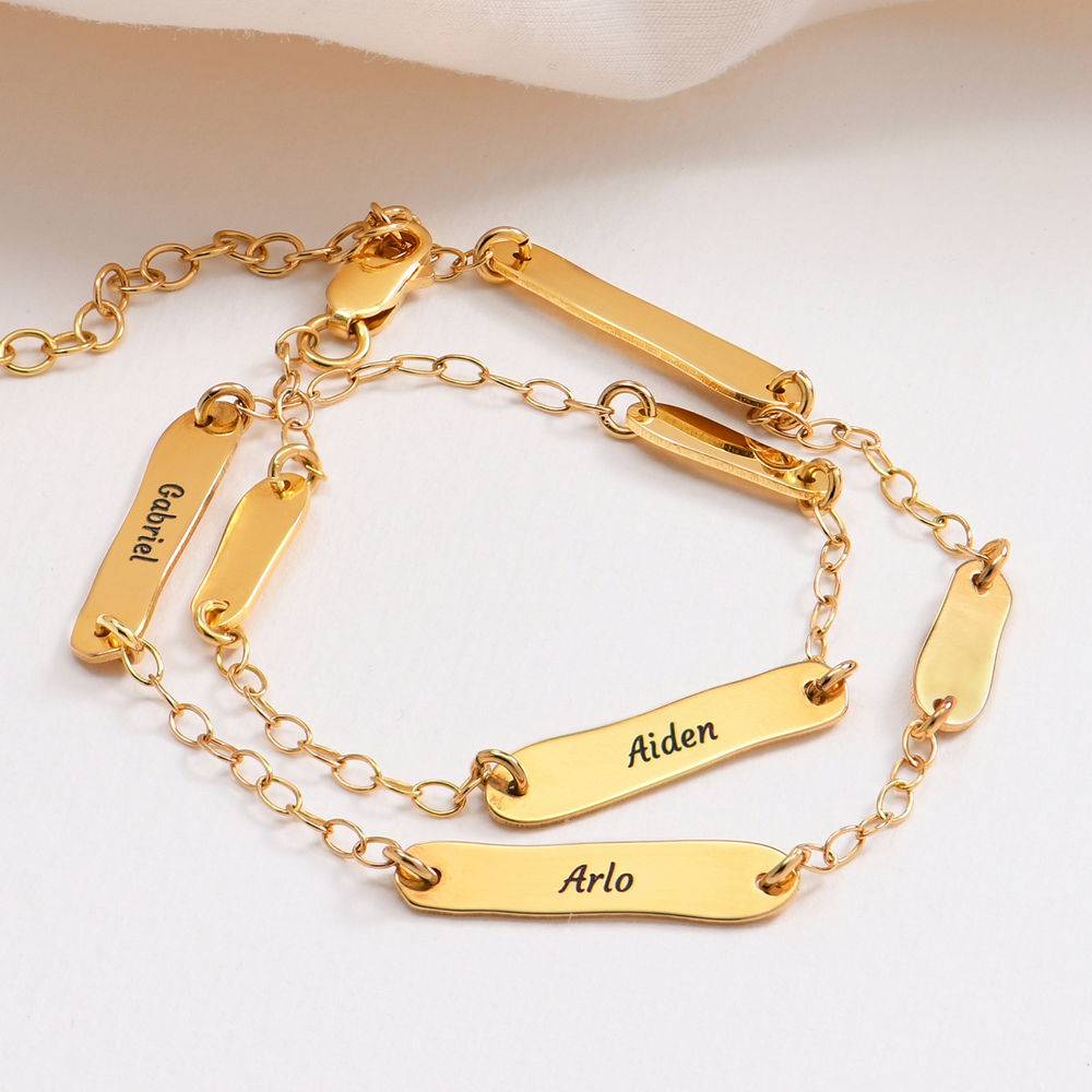 Pulsera / Tobillera Milestones en Chapa de Oro 18K-5 foto de producto
