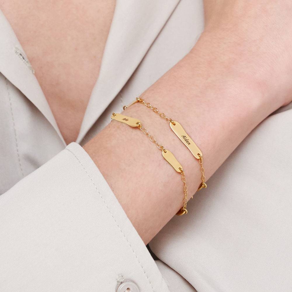 Pulsera / Tobillera Milestones en Chapa de Oro 18K-4 foto de producto