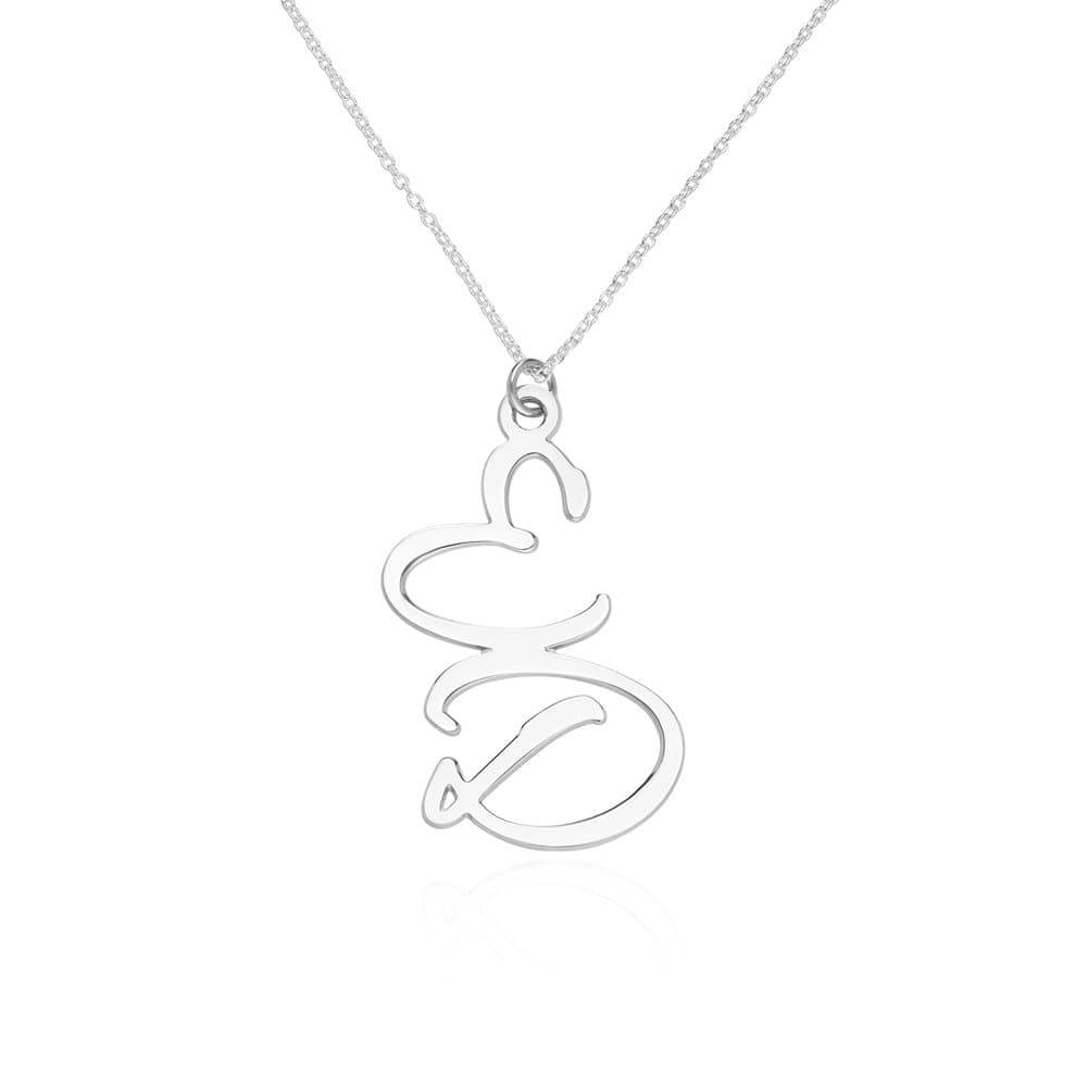 Collar de Dos Iniciales en Plata-2 foto de producto