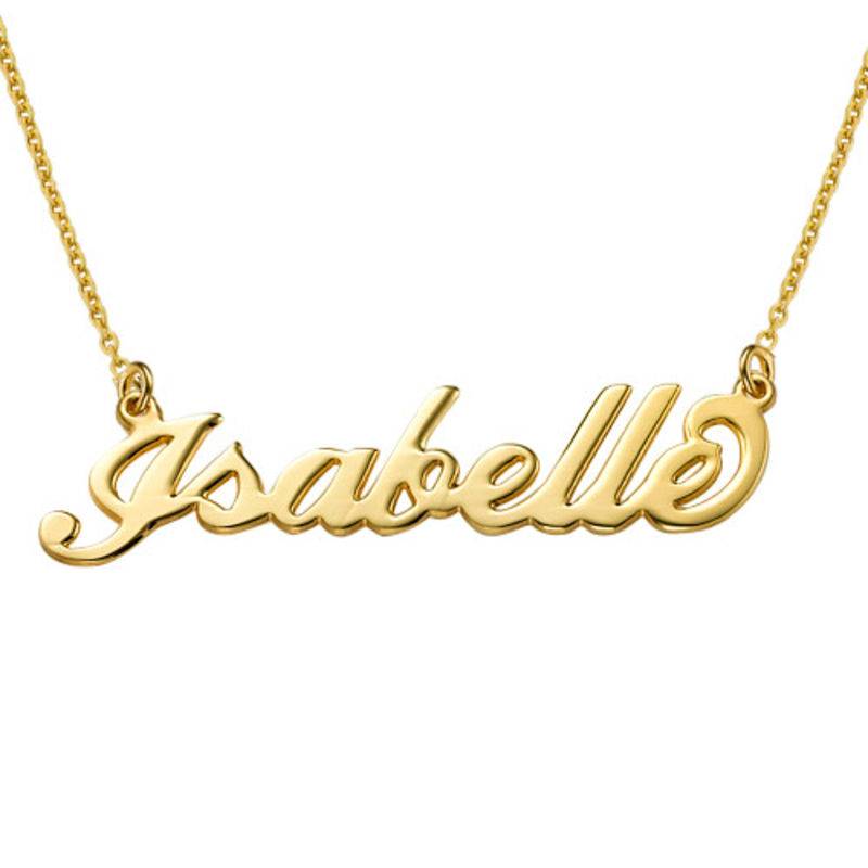 Collar con Nombre Carrie en Vermeil de Oro-3 foto de producto