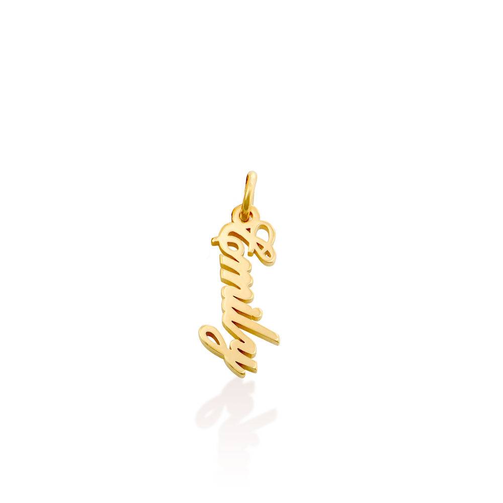 Colgante Vertical con Nombre en Chapa de Oro-3 foto de producto