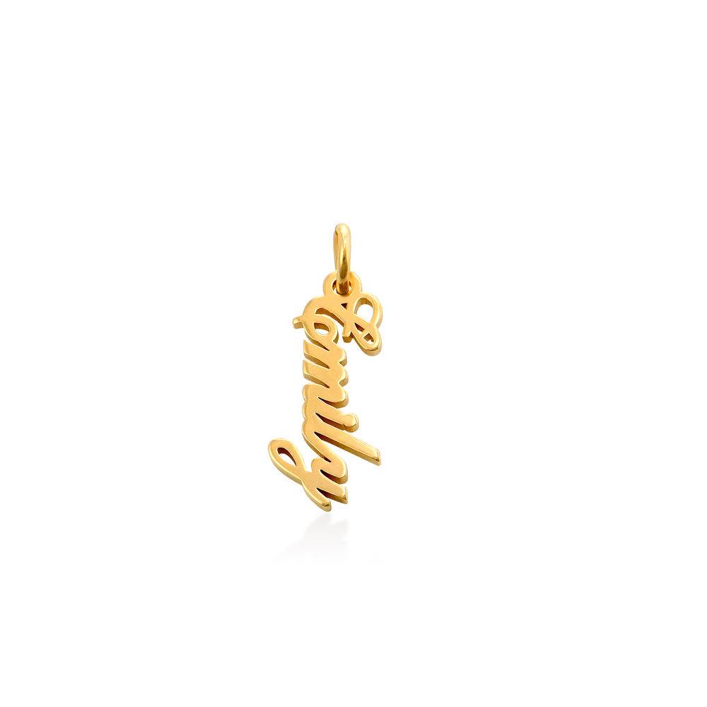 Colgante Vertical con Nombre en Vermeil de Oro-1 foto de producto
